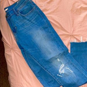 LEVI 710 Super Skinny Distressed Jeans